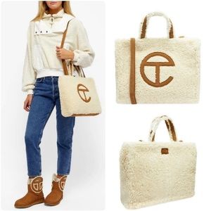 24HR DROP ⬇️ UGG X Telfar Shearling Reverse Cream Medium Shopper